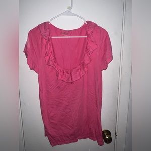 Lilly Pulitzer ruffle T-shirt size L